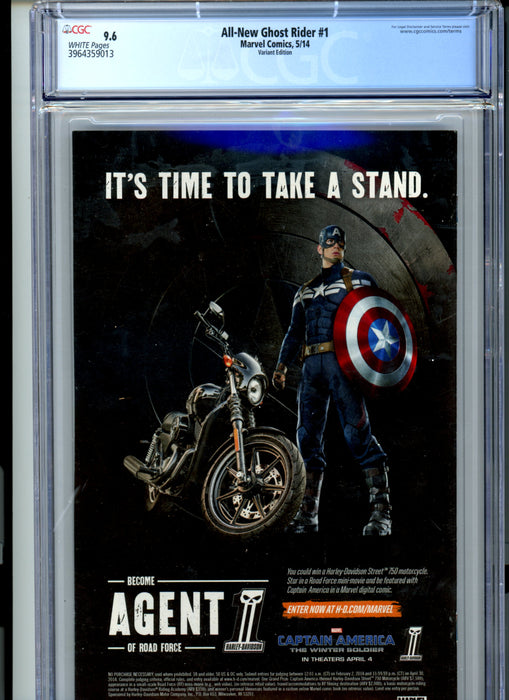 CGC 9.6 All-New Ghost Rider #1 1st App New Ghost Rider