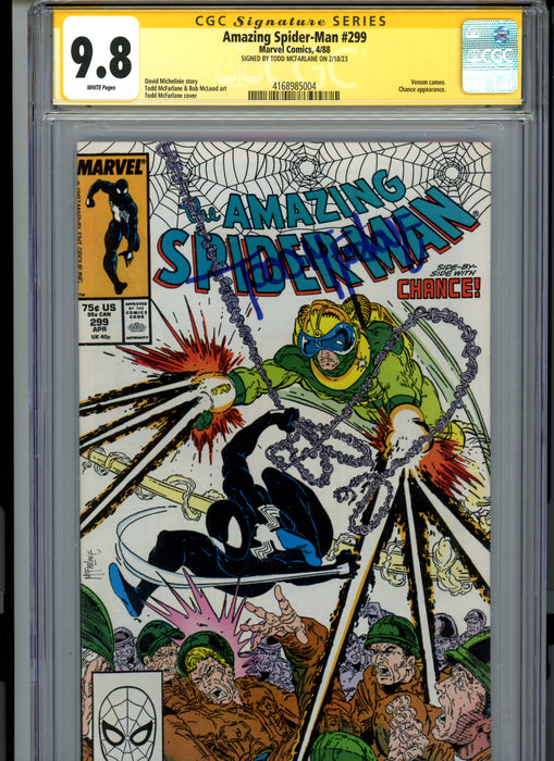 CGC 9.8 Signature Series Amazing Spider-Man #299 McFarlane Signature Venom Cameo