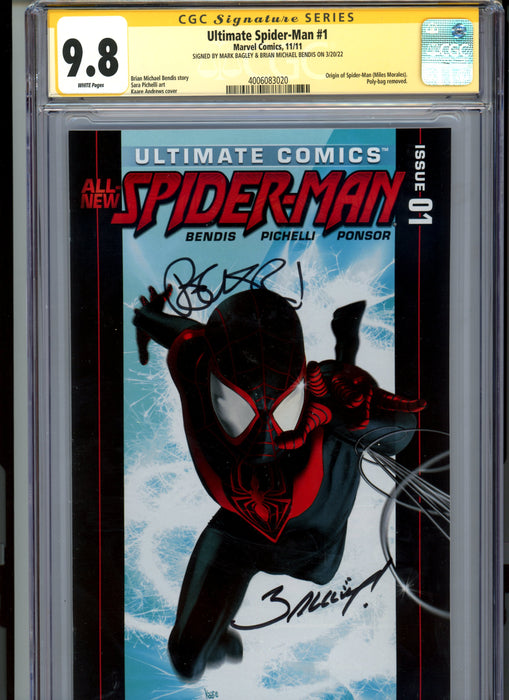 CGC 9.8 Signature Series Ultimate Spider-Man #1 Origin of Miles Morales Spider-Man