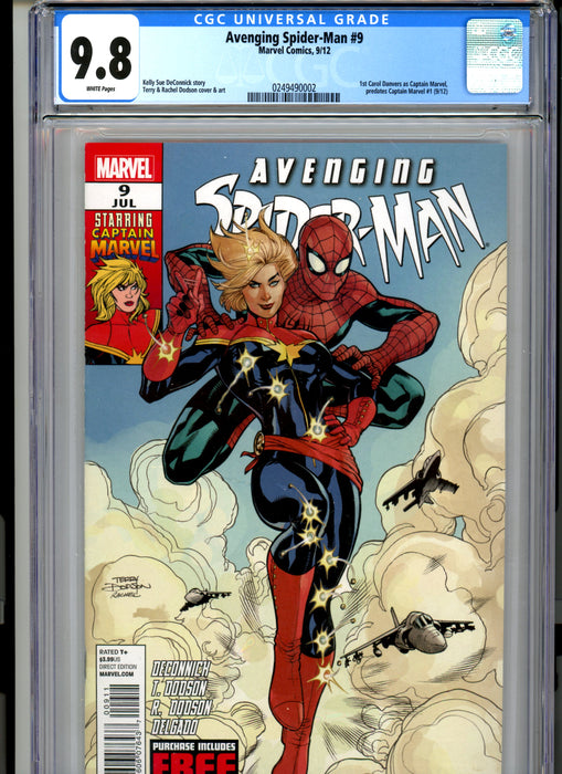 CGC 9.8 Avenging Spider-Man #9 1st Carol Danvers as Captain Marvel