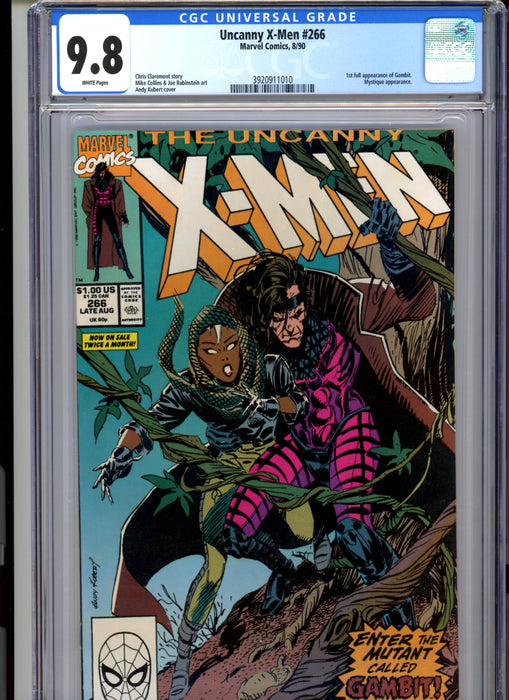 CGC 9.8 Uncanny X-Men #266 1st Full Gambit. Mystique Appearance