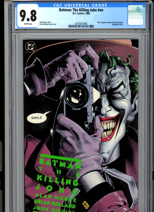 CGC 9.8 Batman: The Killing Joke #nn Embossed Cover Joker Cripples Barbara Gordon