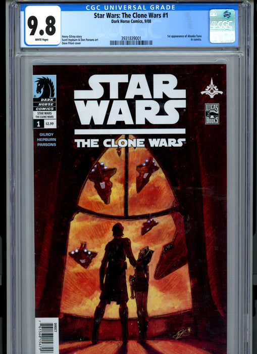CGC 9.8 Star Wars: The Clone Wars #1 1st App Ahsoka Tano in Comics