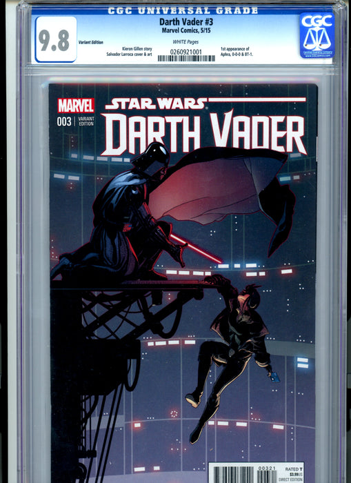 CGC 9.8 Darth Vader #3 Variant 1st Appearance of Doctor Aphra