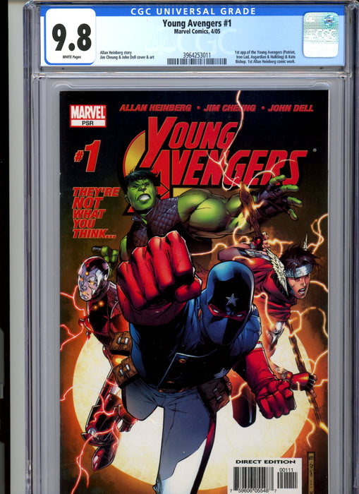 CGC 9.8 Young Avengers #1 1st app of Young Avengers & Kate Bishop