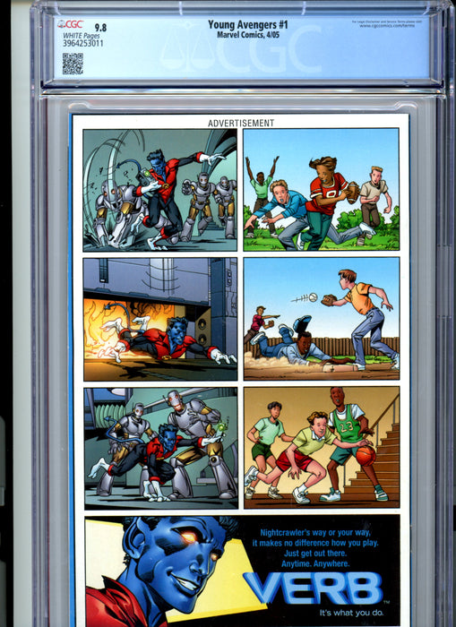 CGC 9.8 Young Avengers #1 1st app of Young Avengers & Kate Bishop