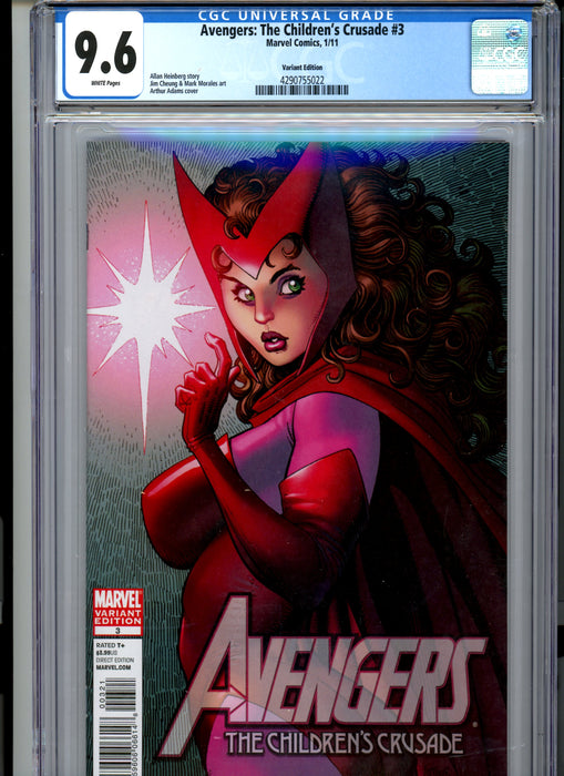 CGC 9.6 Avengers: The Children's Crusade #3 Adams Scarlet Witch Variant