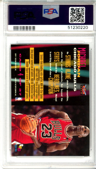 PSA 8 NM-MT Michael Jordan 1993 Stadium Club #4 Beam Team