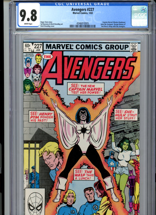CGC 9.8 Avengers #227 Captain Marvel joins the Avengers