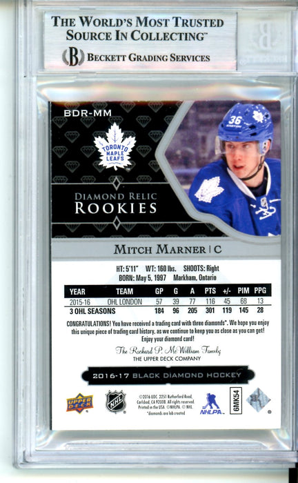 BGS 9 MINT Mitch Marner 2016-17 Black Diamond #BDRMM