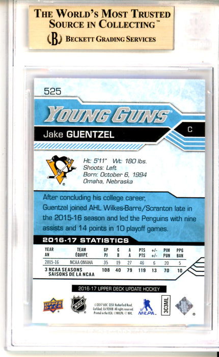 BGS 9.5 GEM MINT Jake Guentzel Young Guns 2016-17 Upper Deck