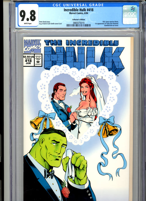 CGC 9.8 Incredible Hulk #418 - 1st App Talos the Untamed