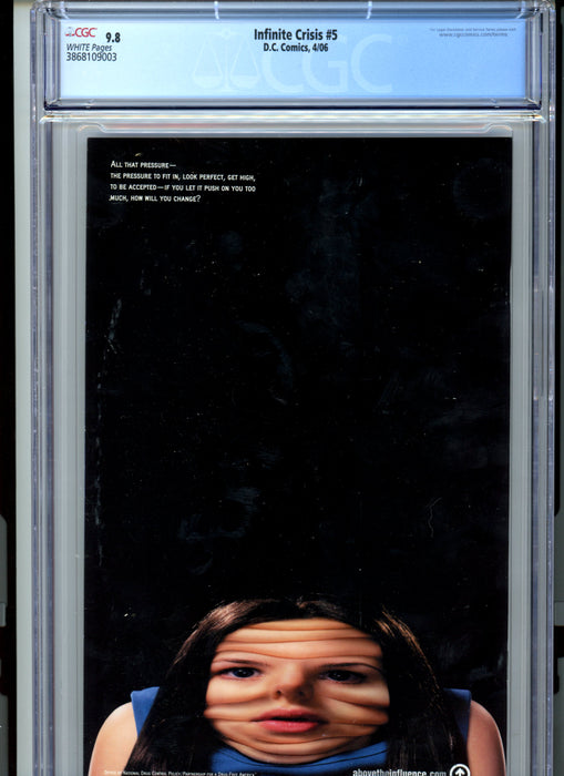 CGC 9.8 Infinite Crisis #5 1st Appearance of New Blue Beetle Perez Cover