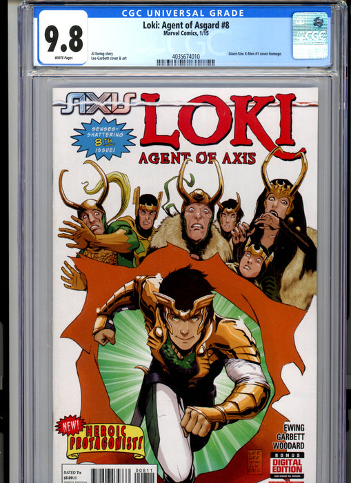 CGC 9.8 Loki: Agent of Asgard #8 1st Appearance Kid Loki