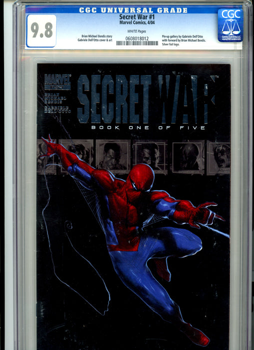 CGC 9.8 Secret War #1 Gabriele Dell'Otto Cover & Pin up Gallery