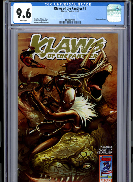 CGC 9.6 Klaws of the Panther #1 Wraparound Cover