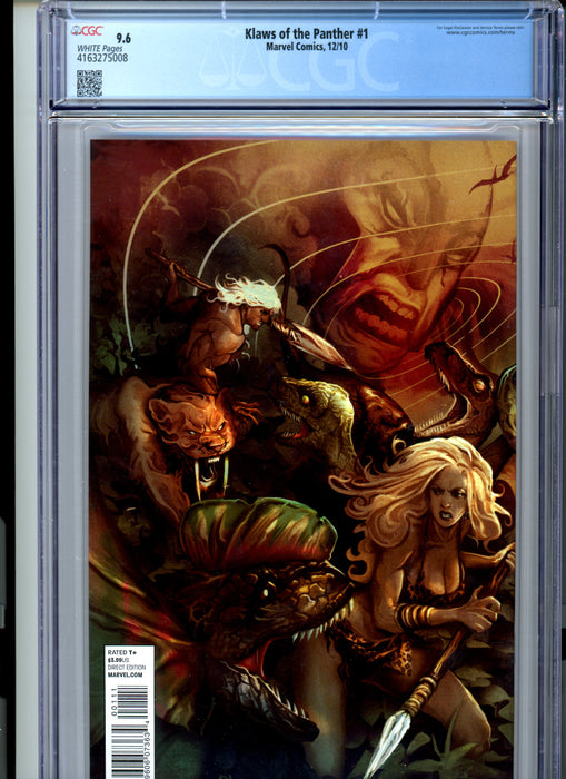 CGC 9.6 Klaws of the Panther #1 Wraparound Cover