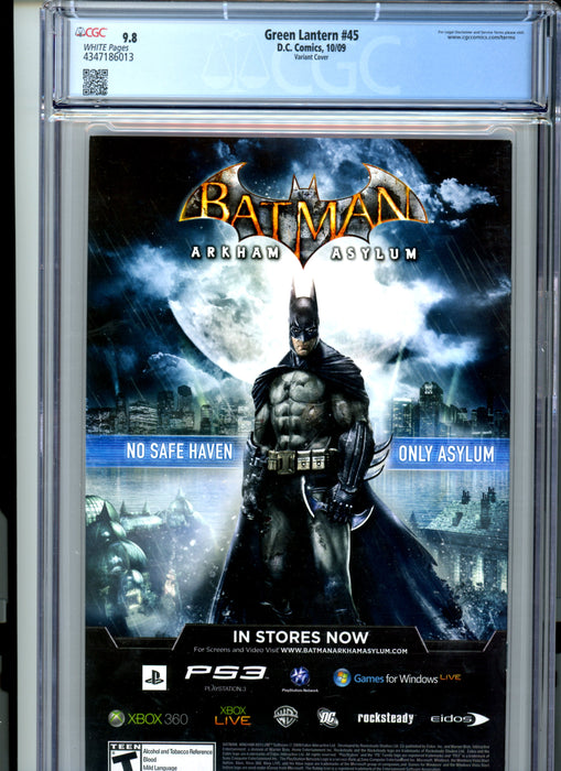 CGC 9.8 Green Lantern #45 Variant Cover Sinestro & Star Sapphire Appearance