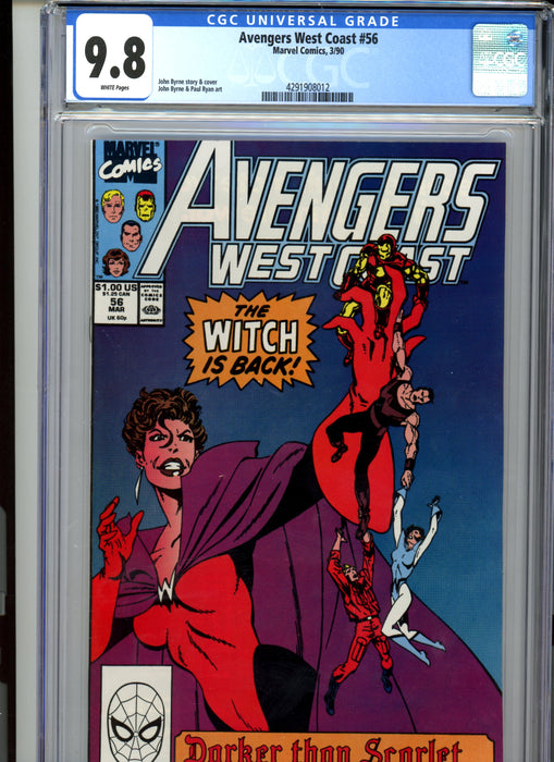 CGC 9.8 Avengers West Coast #56 1st Dark Scarlet Witch