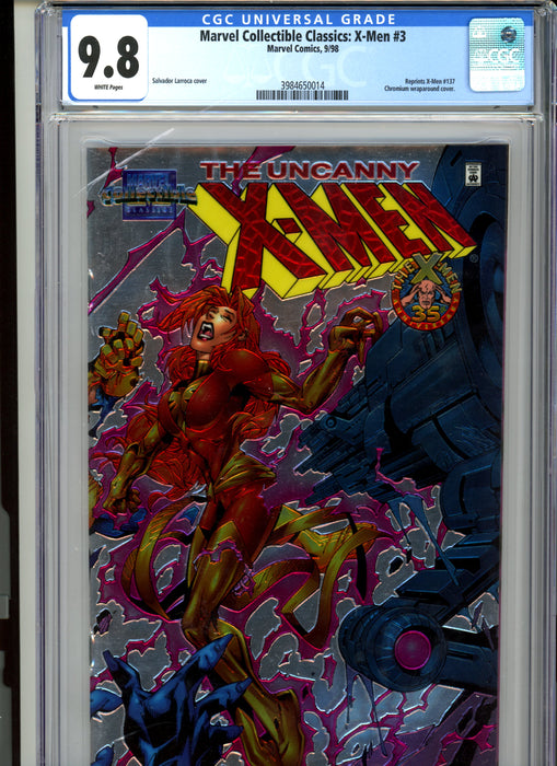 CGC 9.8 Marvel Collectibles Classics: X-Men #3 Chromium wraparound