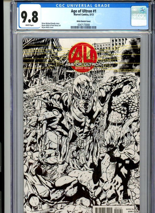 CGC 9.8 Age of Ultron #1 Hitch Sketch Cover Variant