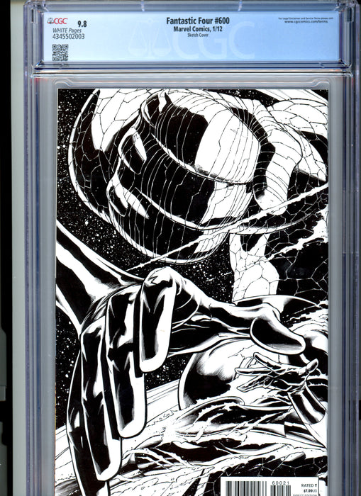 CGC 9.8 Fantastic Four #600 Quesada Wraparound Sketch Cover