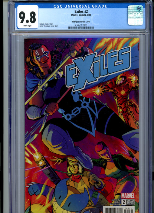 CGC 9.8 Exiles #2 Rodrigues Variant