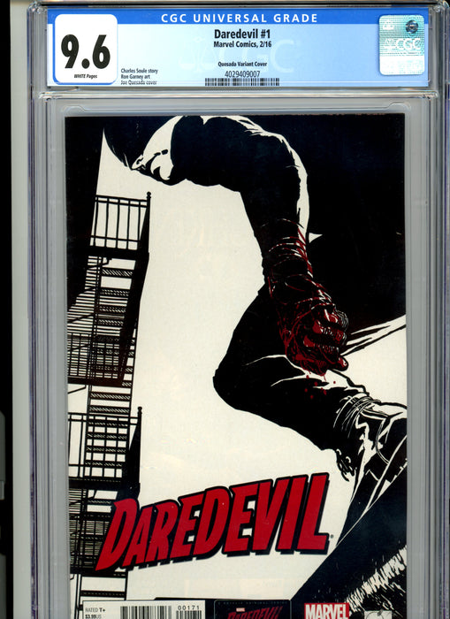 CGC 9.6 Daredevil #1 Quesada Variant