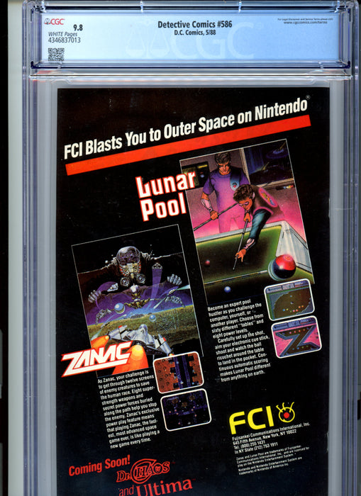 CGC 9.8 Detective Comics #586