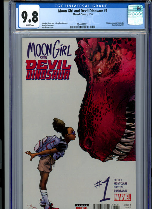 CGC 9.8 Moon Girl and Devil Dinosaur #1 1st Appearance of Moon Girl
