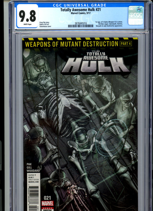 CGC 9.8 Totally Awesome Hulk #21 & #22 1st Appearance of H-Alpha