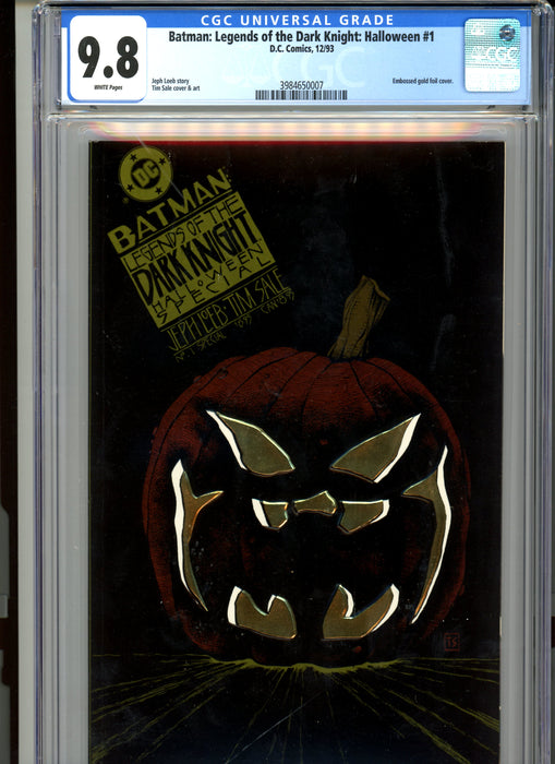 CGC 9.8 Batman: Legends of the Dark Knight: Halloween #1 Embossed Gold Foil