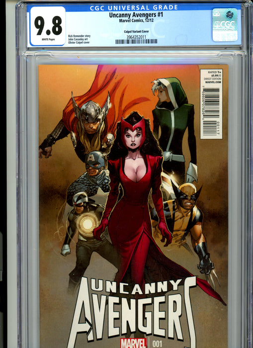 CGC 9.8 Uncanny Avengers #1 Coipel Variant Cover
