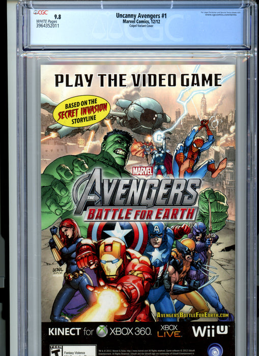CGC 9.8 Uncanny Avengers #1 Coipel Variant Cover