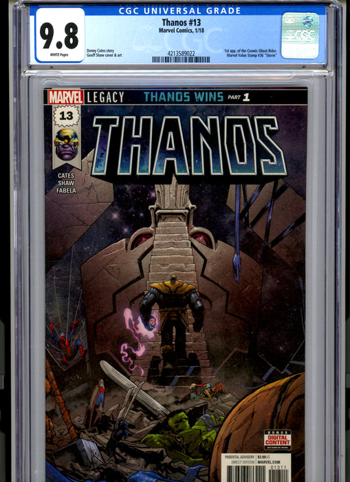 CGC 9.8 Thanos #13 1st Appearance of Cosmic Ghost Rider