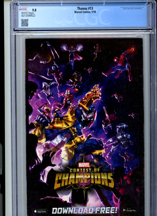 CGC 9.8 Thanos #13 1st Appearance of Cosmic Ghost Rider