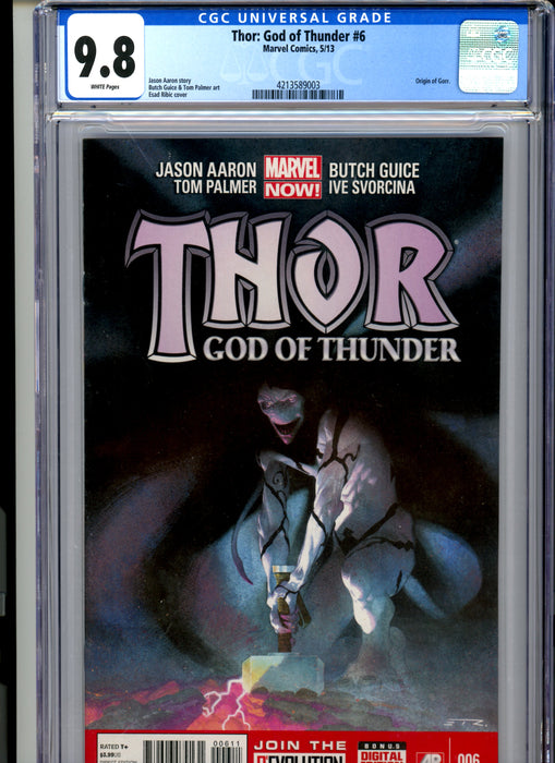 CGC 9.8 Thor: God of Thunder #6 Origin of Gorr