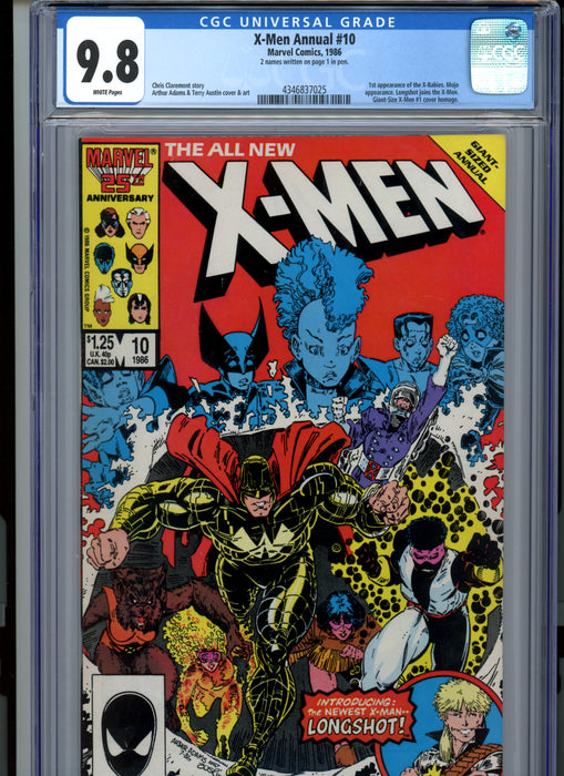 CGC 9.8 X-Men Annual #10 1st Appearance X-Babies.
