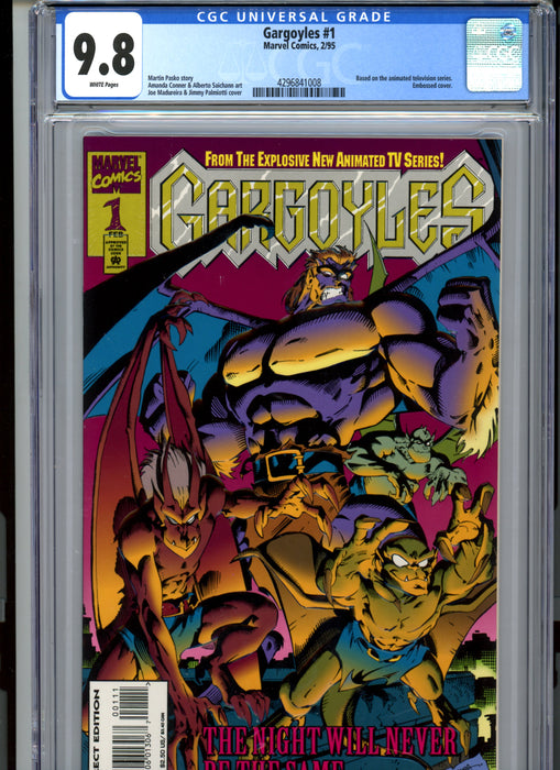 CGC 9.8 Gargoyles #1 Embossed Cover