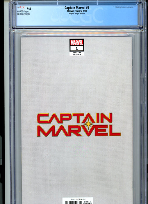 CGC 9.8 Captain Marvel #1 Hughes Virgin Edition