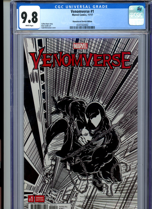 CGC 9.8 Venomverse #1 Remastered Sketch Variant