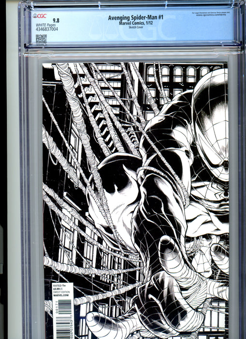 CGC 9.8 Avenging Spider-Man #1 Quesada Sketch Cover
