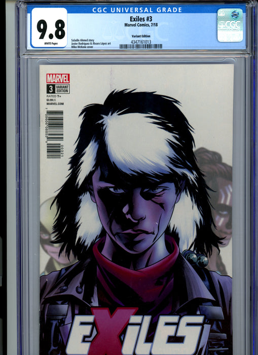 CGC 9.8 Exiles #3 Variant Cover