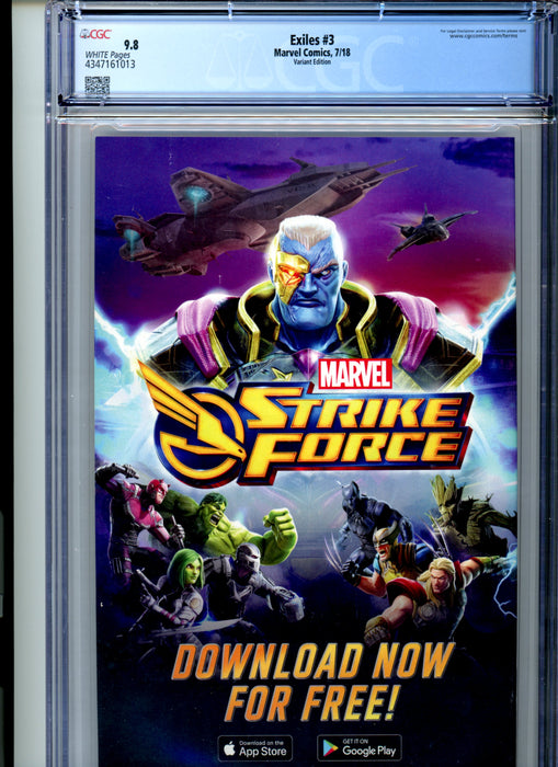 CGC 9.8 Exiles #3 Variant Cover