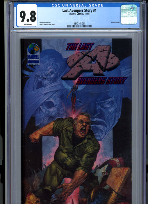 CGC 9.8 Last Avengers Story #1 Acetate Cover