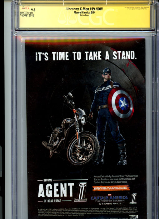 CGC 9.8 Signature Series Uncanny X-Men #19.NOW Campbell Sketch Cover