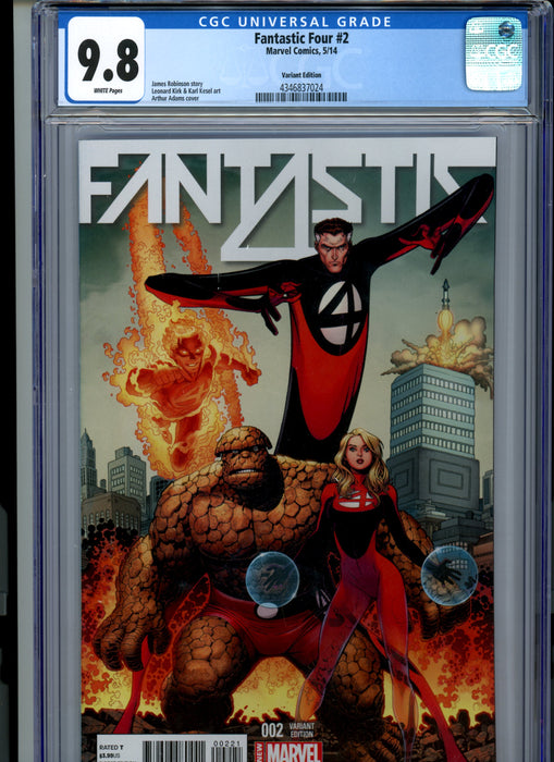CGC 9.8 Fantastic Four #2 Adams Variant