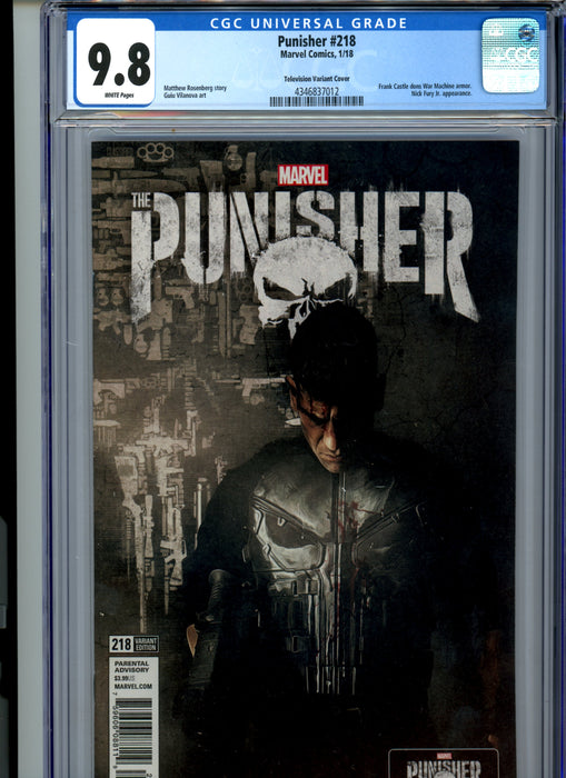 CGC 9.8 Punisher #218 Television Variant