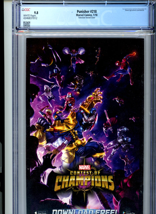CGC 9.8 Punisher #218 Television Variant