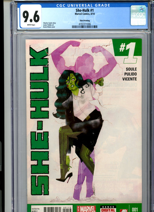 CGC 9.6 She-Hulk #1 Third Printing Variant